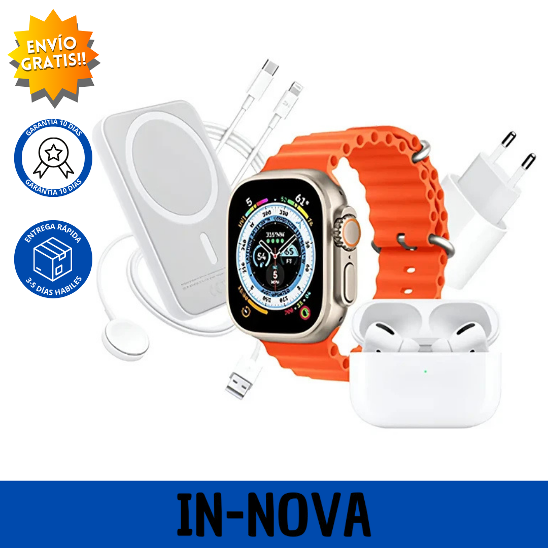 ¡Combo Reloj Watch X8 Ultra!